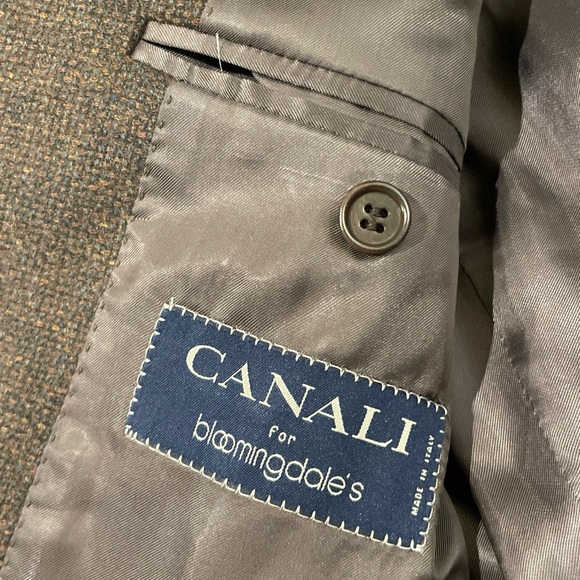 Canali Wool Elbow Patch Blazer Jacket - Picture 5 of 7